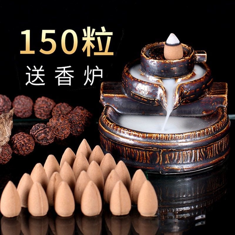 The smoke was flowing down like a painting