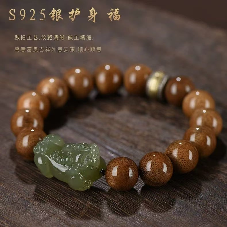 Authentic golden sandalwood bracelet